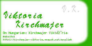 viktoria kirchmajer business card
